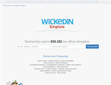 Tablet Screenshot of emplois.wickedin-fr.com